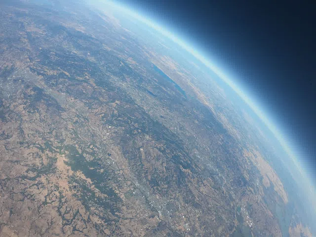 Weather Balloon 50k Feet Above Petaluma.