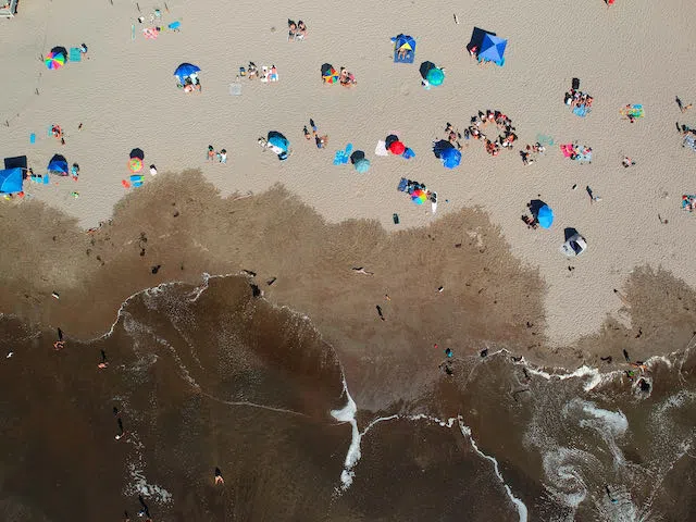 Beachgoers.